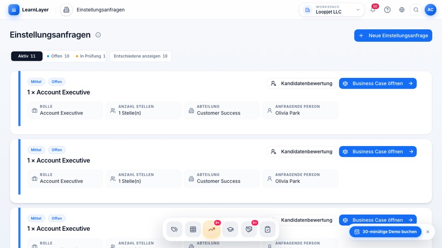 LearnLayer Workforce-Planung