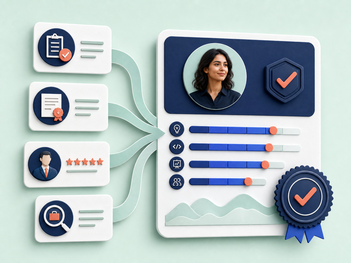 Evidence-backed proficiency workforce capability illustration