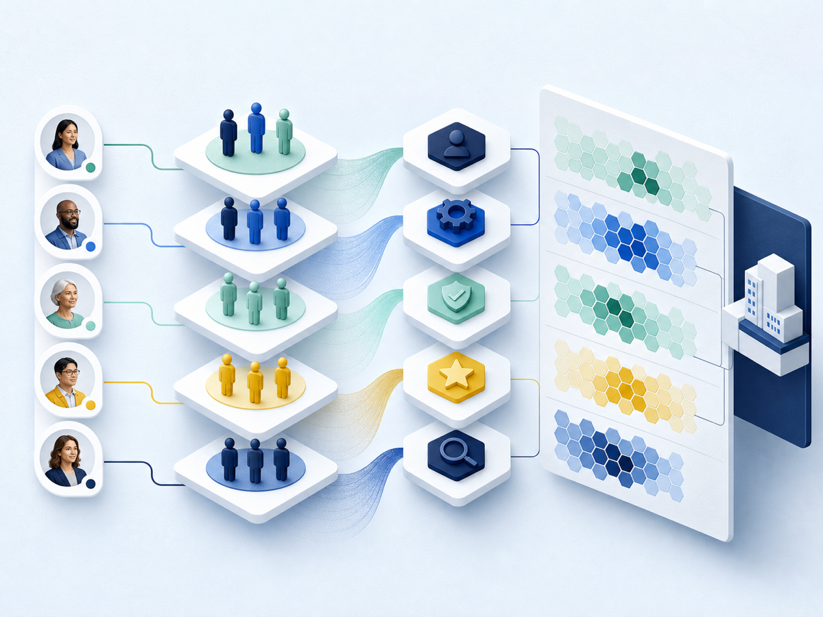A live workforce view workforce capability illustration